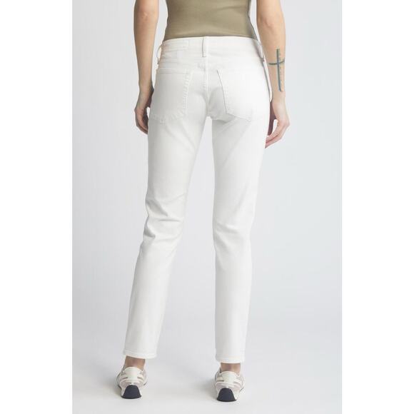 Rag & Bone Dre Low Rise Slim Boyfriend Jean Size 26 White Denim - Picture 5 of 12